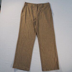 Valerie Stevens Pants Womens 12 Brown Wool Dress Comfy Warm Slacks Trousers
